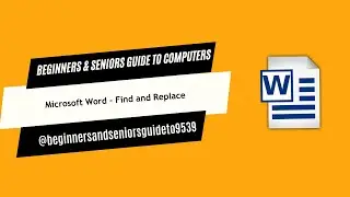 Microsoft Word - Find and Replace