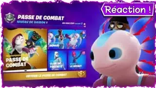 JE DÉCOUVRE LE PASSE DE COMBAT DE LA NOUVELLE SAISON DE FORTNITE ! (Réaction)