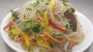 ФУНЧОЗА САЛАТ,ГОТОВЛЮ ТАЗАМИ!👍САМЫЙ ВКУСНЫЙ И ЛЁГКИЙ РЕЦЕПТ!👌