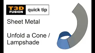 Fusion Tip Unfold Sheet Metal Cone Lampshade