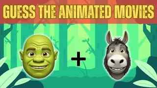 Can you Guess these Animated Movies in Emoji? | Animated Movie Quiz 🎬