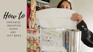 How to Organize Wrapping Paper and Gift Bags
