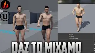 Unreal Engine 4 - Daz3D to Mixamo