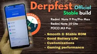Derpfest Android 14 Stable for Redmi Note 9 Pro/Pro Max, Redmi Note 10 Lite, POCO M2 Pro