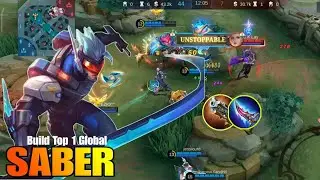 Saber OP Damage Build  100% UNSTOPPABLE!! ~ MLBB