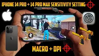 iphone 14 pro max headshot setting free fire 2025 |iphone 14 pro sensitivity+dpi+macro settings ff
