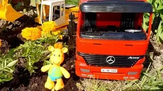 Жирафик Мофи - Как посадить цветы - Мультики про машинки
