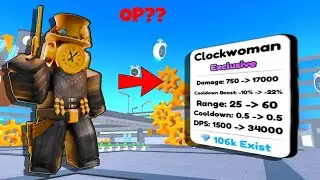 Trải Nghiệm Clockwoman Cực Op?? || Toilet Tower Defense
