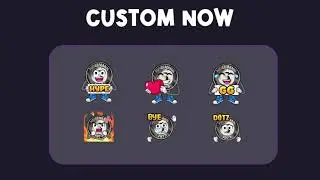 Custom Coin Emotes Design with Cartoon 2D Style