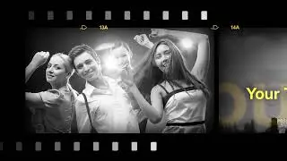Digital Film Strip After Effects Templates