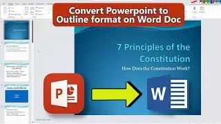 Convert Powerpoint Slides to Word Document Outline
