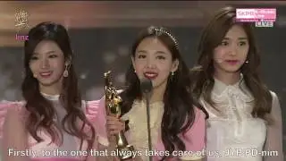 [ENGSUB/FULL] 170114 GDA TWICE win Daesang & Bonsang Speech