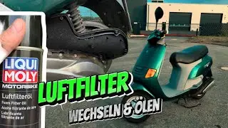 Piaggio SKR 125 Luftfilter wechseln - Luftfilter ölen - Warum ist Luftfilter-ÖL so wichtig?