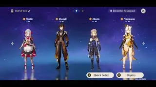 [Genshin Impact] 1.3 Update Geo team + Zhong li buff VS Bosses (Wolf and Childe)