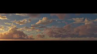 Landscape Creation Timelapse | Practice #1 Sunset Sky | Terragen 4.6