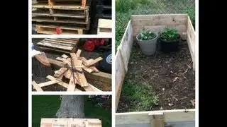 How to Make a Free Raised Garden Bed with Pallets