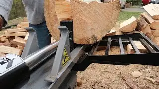 Splitting The Rest of The Pine Into Firewood
