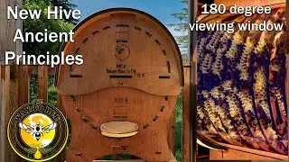 A NEW Bee Observation Hive Design based on Ancient Principals by Ivry B., Round 180 deg. view.
