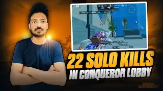 Destroying Conqueror Lobby Solo 22 kills 😱​@MessgamingYT #bgmilive #livestream