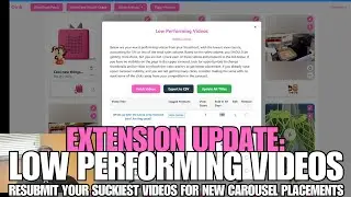 Extension Update: Fix Your SUCKIEST Videos with the LOWEST Clicks! #amazoninfluencerprogram