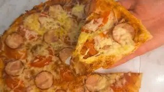 ДОМАШНЯЯ ПИЦЦА 🍕 НА ТОНКОМ ТЕСТЕ