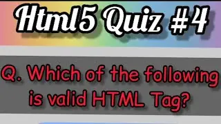 HTML5 Question || HTML5 Question for Any Exam || HTML5 Interview Question 