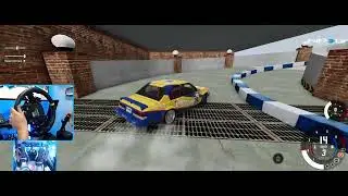 Drifting the BeamNG Parking garage - MOZA R21 - RSv2