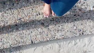 after I visit Sammy I took a drive to the beach 🤗🦶💦💦💦gusy the video went up side down 😂😂🏖️