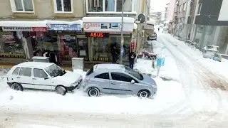 Gönende Kar Yağışı Drone Çekim 2016