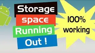 How to fix Storage Space Running Out Problem in SAMSUNG and Mi, nokia, oppo, vivo, htc, play store.