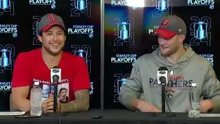Montour, Lorentz & Coach Maurice | Postgame Interviews | 4.25.24