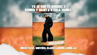 Eladio Carrion, Quevedo, Ñengo Flow, Anuel AA - Romeo Y Julieta x Sola (Remix) (David Farré MashUp)