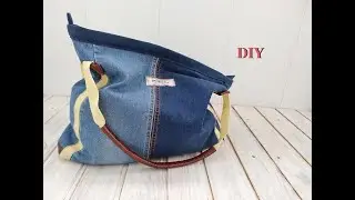Сумка из старых джинсов.
