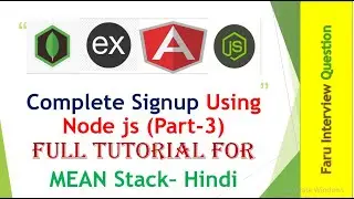 Mini-Project In Mean Stack (Nodejs + Angular + Express + MongoDB + CSS + HTML) Tutorial Hindi Part-8