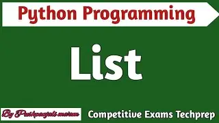 Lec - 4.2 List in Python in Hindi | Computer Programming Using Python