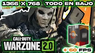 CALL OF DUTY WARZONE 2 CON AMD RYZEN 5 5600G + PRUEBAS DE RENDIMIENTO CON TARJETA GRAFICA INTEGRADA
