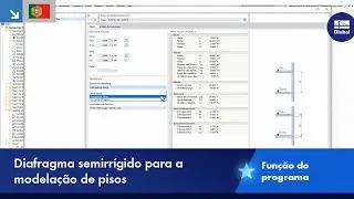 Diafragma semirrígido para a modelação de pisos
