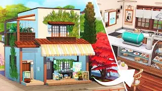SINGLE MOM CAT CAFÉ HOME BUSINESS ☕ | The Sims 4 Speed Build