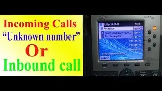Incoming Calls "Unknown number" on IP phone display | caller id is unknown