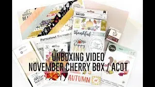 Unboxing Scrapbook Supplies - November 2023 Cherry Box / A Cherry On Top