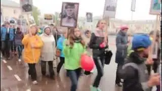 Бессмертный полк/парад Победы на площади им. Ленина в Салавате