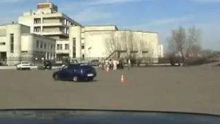 ЛадаКлубОмск. Фигурное вождение на годовщину клуба.