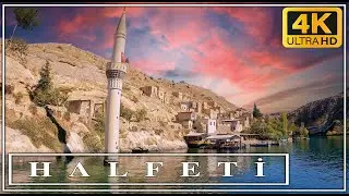 Halfeti Sunken City Batık Şehir Boat Tour 4K Şanlıurfa Turkey