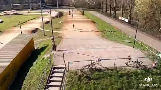 Drone video van vrije training Fietscross NCC Nijkerk