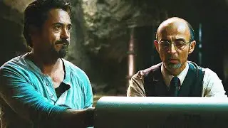 ( HINDI ) Tony Create Miniature Arc Reactor MARK 1 Scene Iron Man 2008
