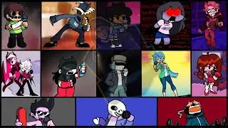 BLUSH but Every Turn a Different Character Sings🎙 FNF Blush but Everyone Sings