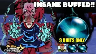 BUFFED!! 6 Star Sukuna in Challenge 3 (3 Units Only) | All Star Tower Defense ROBLOX