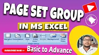 Page Set up Group In Ms Excel (Margins, Size, Orientation Print Area...)  ||  Page Set Up  Kya Hai?