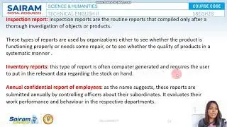 Lecture Video _18EGH28_Module 3_ Report Writing_2 _ Arulmozhi.V