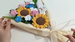 Ayçiçek Yapımı 🌼-Tığ işi 🧶🧵